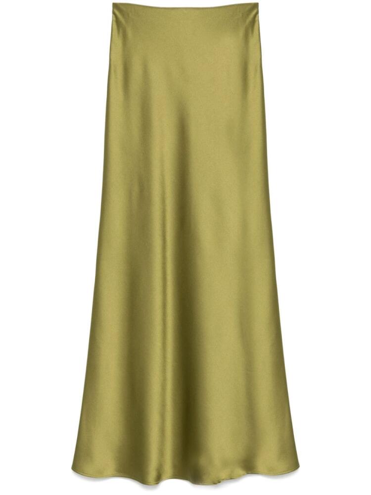 Blanca Vita satin maxi skirt - Green Cover