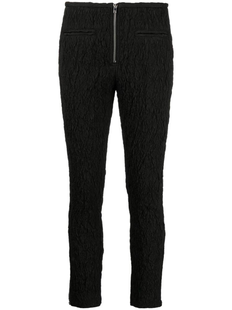 ISABEL MARANT crinkled cropped trousers - Black Cover