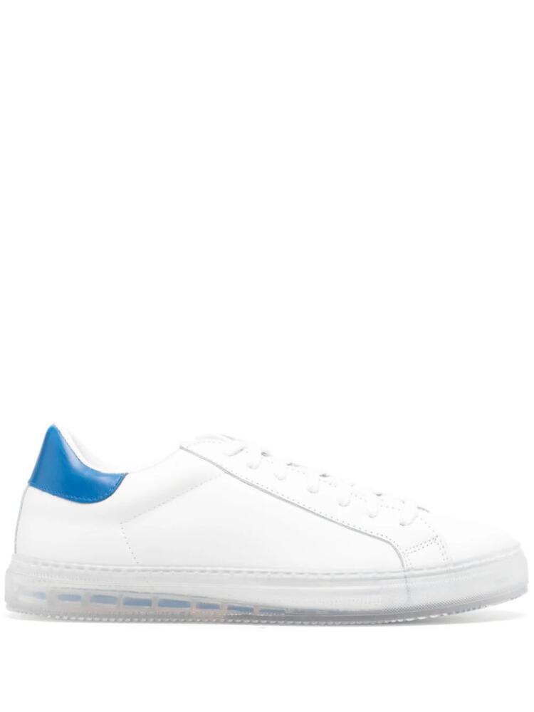 Kiton transparent-sole sneakers - White Cover