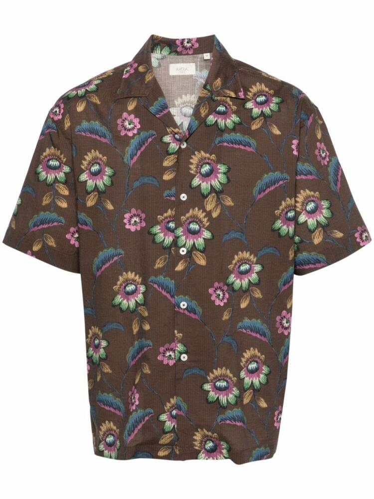 Altea Bart floral-print shirt - Brown Cover