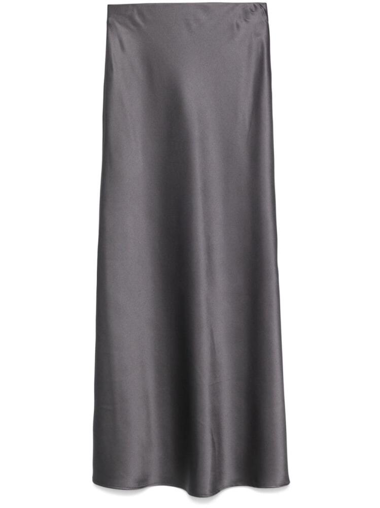 Blanca Vita satin maxi skirt - Grey Cover