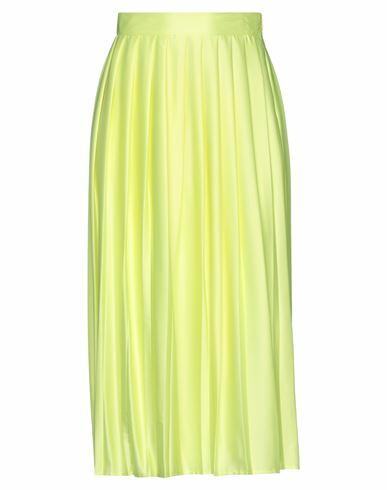 Kaos Jeans Woman Midi skirt Yellow Polyester, Elastane Cover