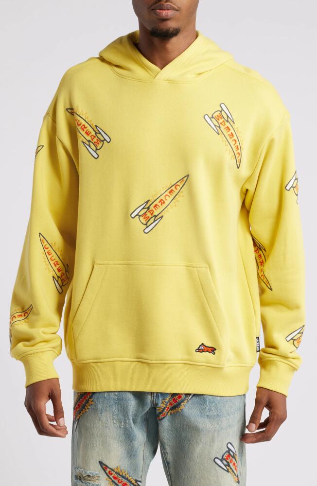 ICECREAM Rockets Embroidered Hoodie in Cream Gold Cover