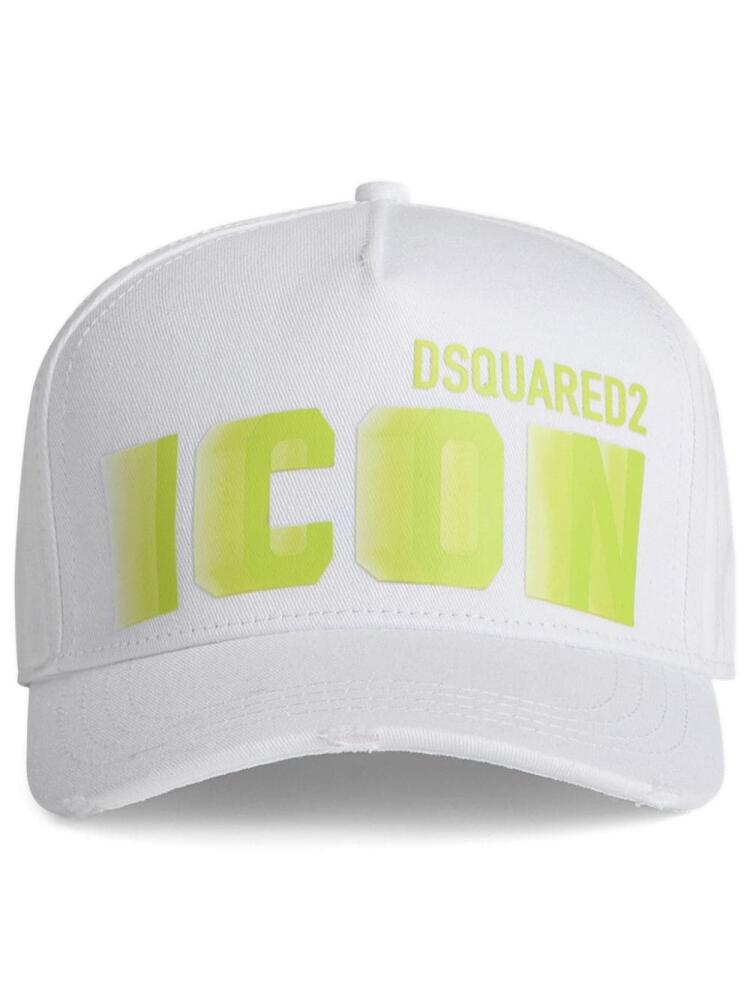 DSQUARED2 logo-print baseball hat - White Cover