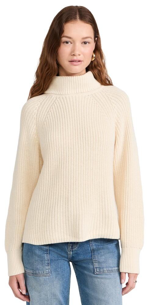 Alex Mill Nora Turtleneck Sweater in Cashmere Cotton Cream Cover