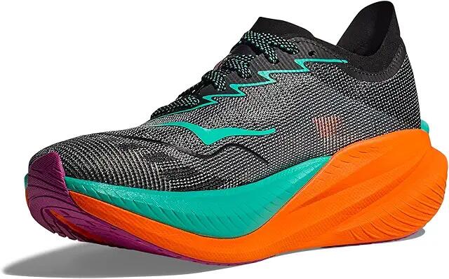 Hoka Women's Mach X 2 (Black/Electric Aqua) Women's Running Shoes Cover