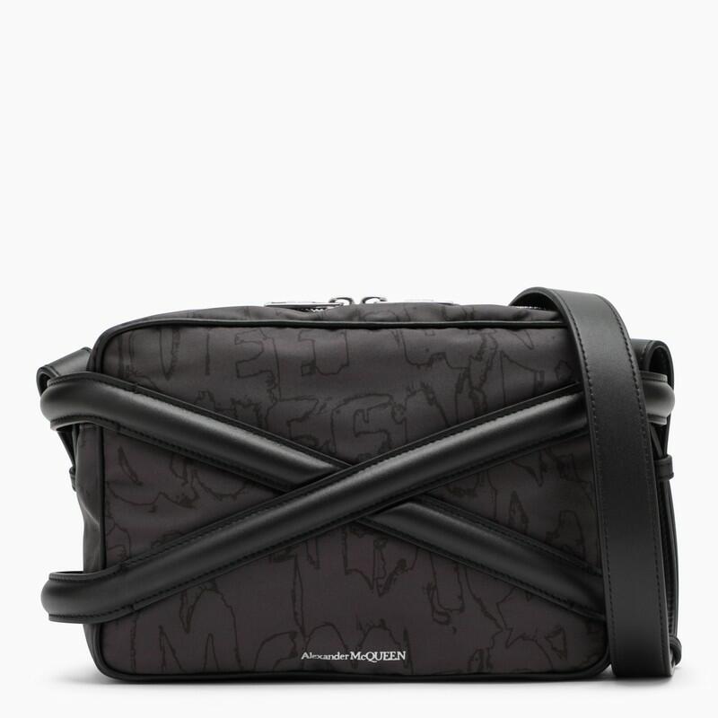 Alexander McQueen Black camera bag with leather details Cover