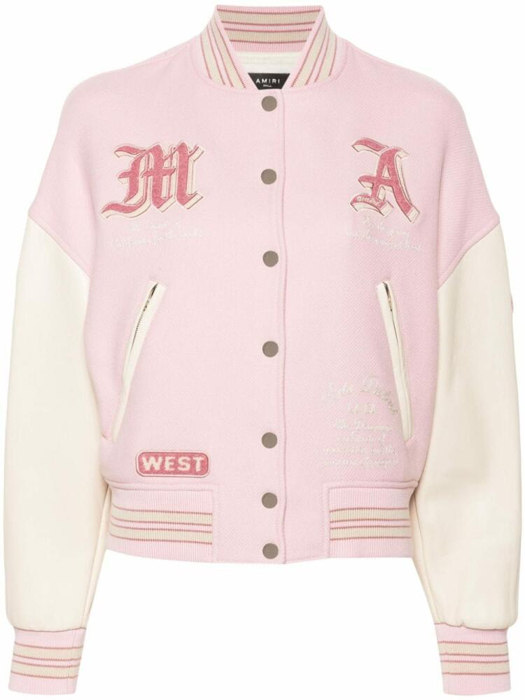 AMIRI Dream Team bomber jacket - Pink Cover