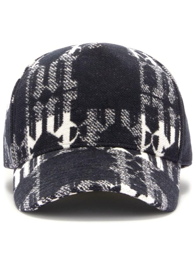 Palm Angels monogram-jacquard baseball cap - Black Cover