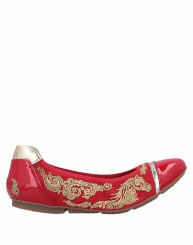 Hogan Woman Ballet flats Red Soft Leather, Textile fibers Cover