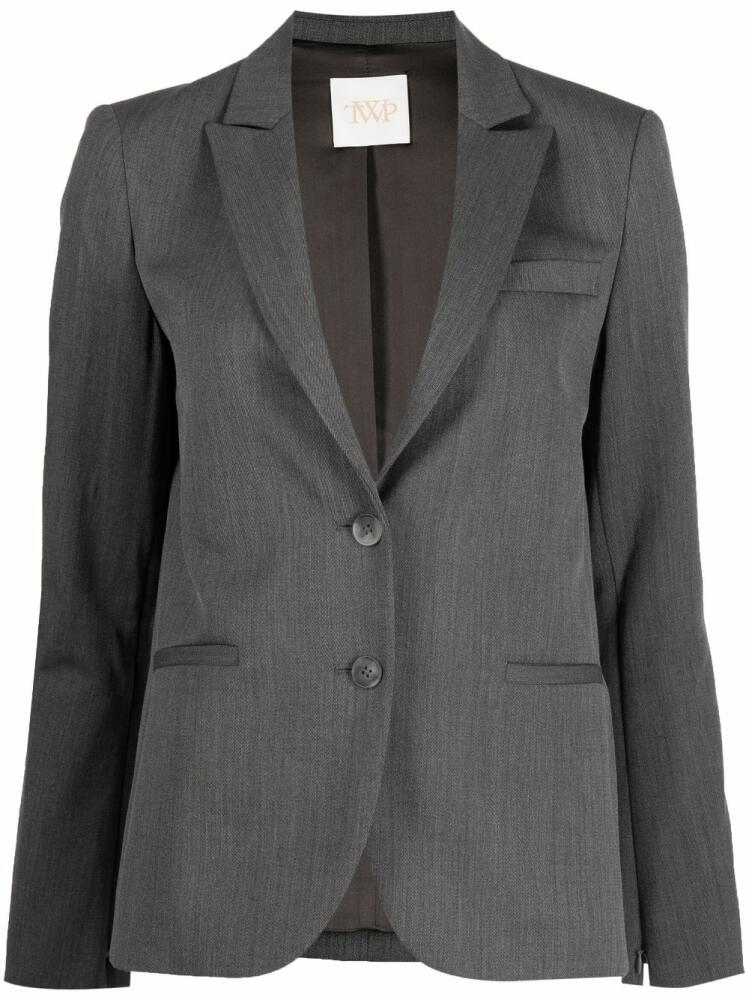 TWP notched-lapels single-breasted blazer - Grey Cover