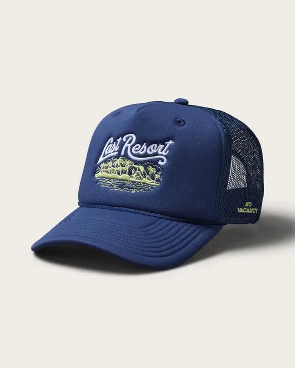 Hemlock Last Resort Foam Trucker Hat in Navy Cover