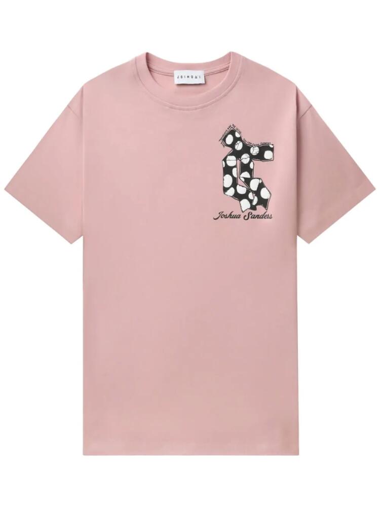 Joshua Sanders graphic-print T-shirt - Pink Cover