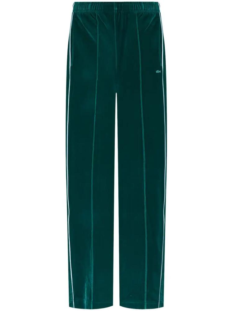 Lacoste logo-patch track pants - Green Cover