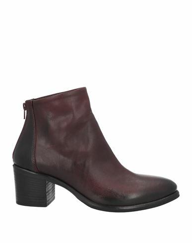 Strategia Woman Ankle boots Burgundy Calfskin Cover