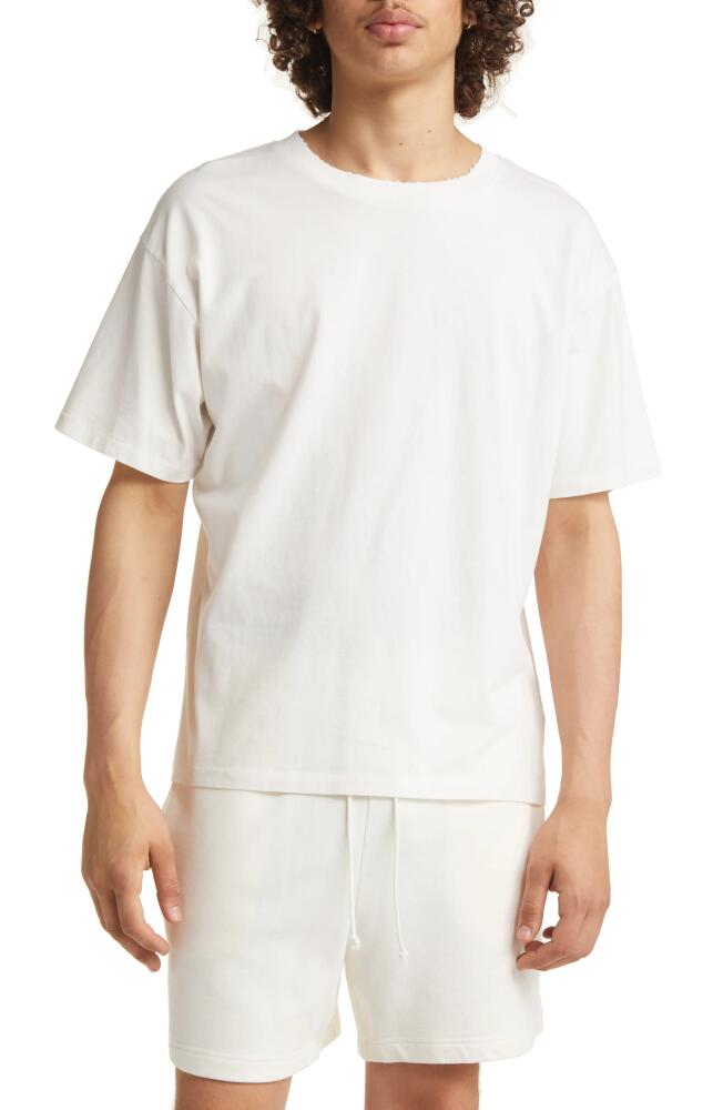 Elwood Core Oversize Organic Cotton Jersey T-Shirt in White Cover