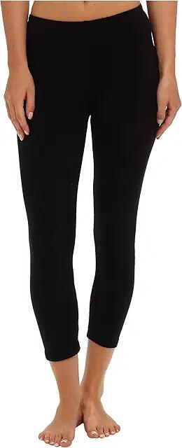 Splendid Modal Crop Leggings (Black) Women's Capri Cover