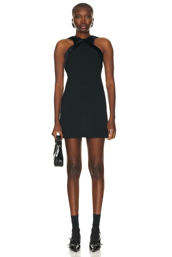 Miu Miu Backless Mini Dress in Black Cover