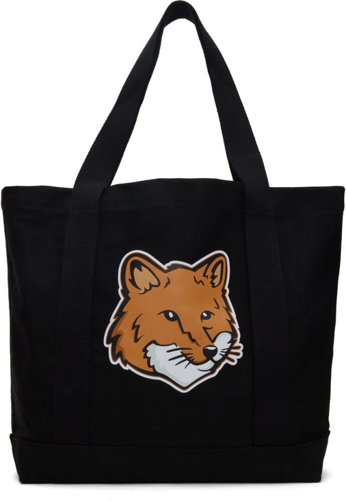 Maison Kitsuné Black Fox Head Tote Cover