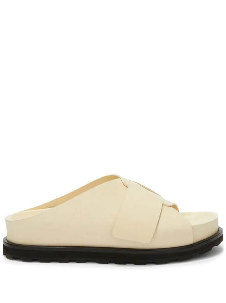 Jil Sander platform leather slides - Neutrals Cover