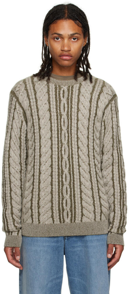 Guest in Residence Beige True Cable Sweater Cover