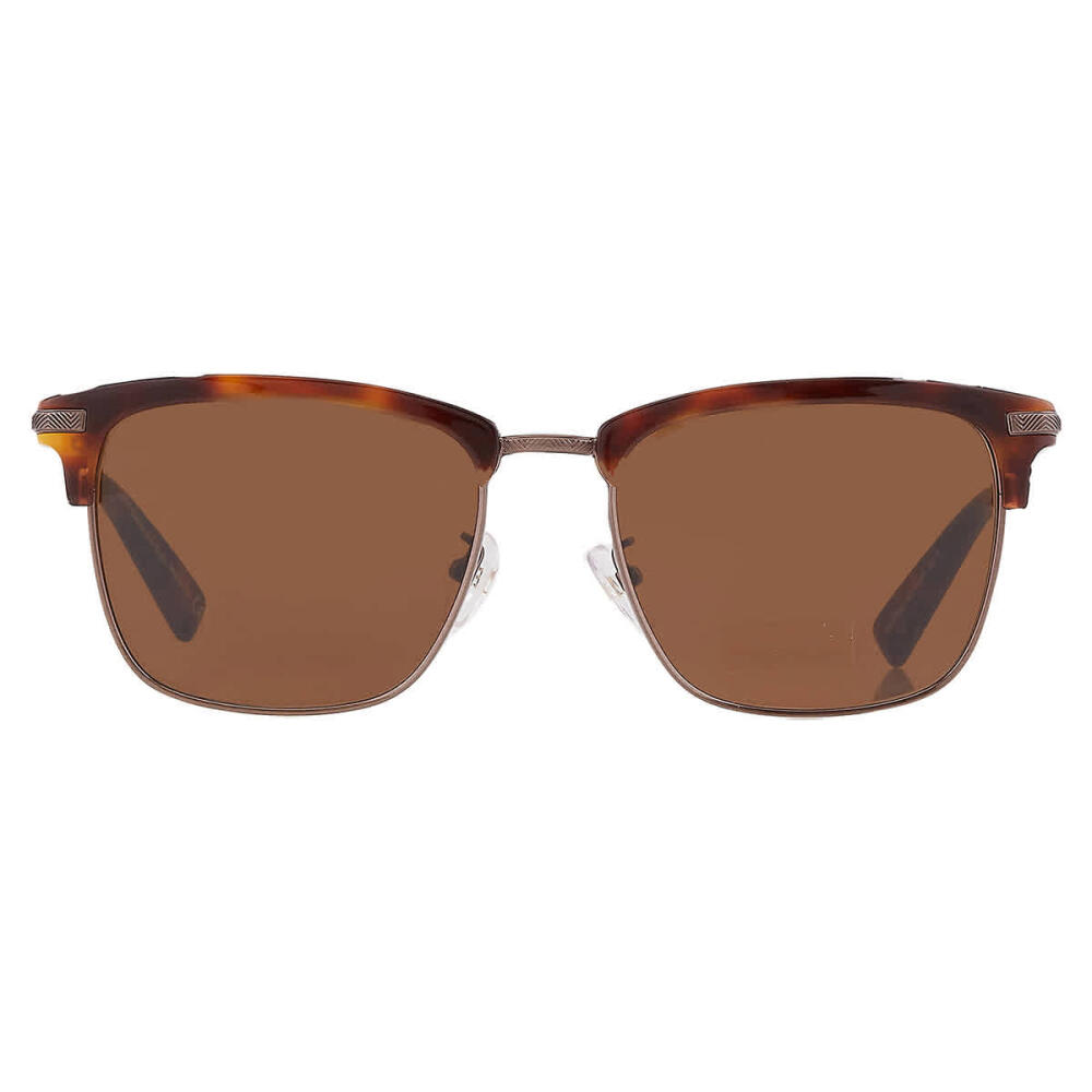 Ermenegildo Zegna Brown Square Mens Sunglasses Cover