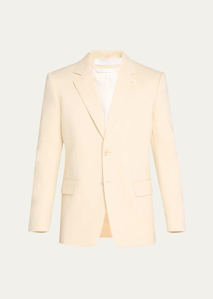 Helmut Lang Men's Classic Linen-Blend Blazer Cover