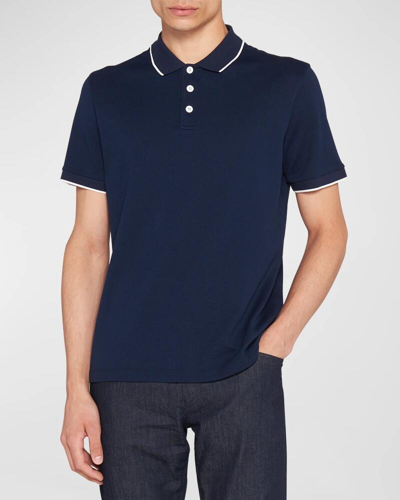 Giorgio Armani Men's Tipped Polo Shirt Cover