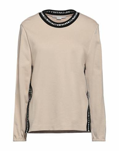 Stella Mccartney Woman Sweatshirt Beige Cotton, Polyamide, Elastane Cover