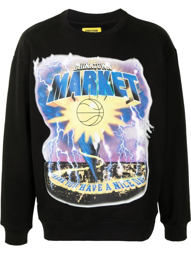 MARKET Tornado cotton sweatshirt - Black Cover