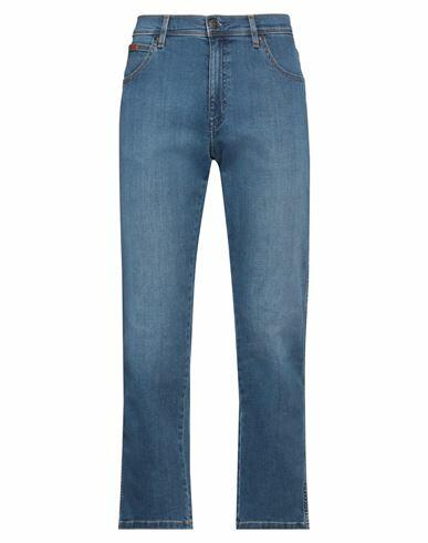 Wrangler Man Jeans Blue Cotton, Polyester, Elastane Cover