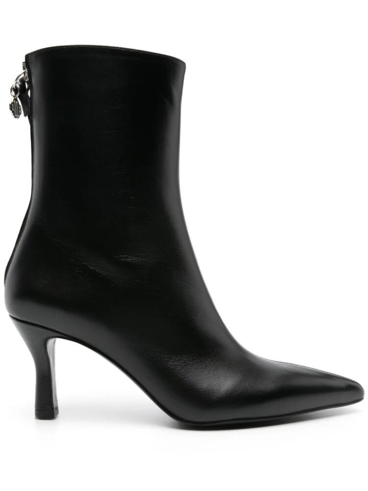 Maje 75mm Faymon leather ankle boots - Black Cover