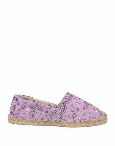 Espadrilles Woman Espadrilles Lilac Textile fibers Cover