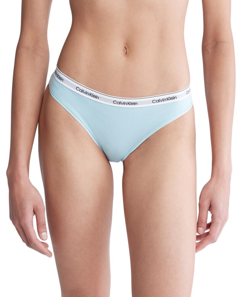 Calvin Klein Women's Modern Logo Low-Rise Bikini Underwear QD5044 - Stratosphere Cover