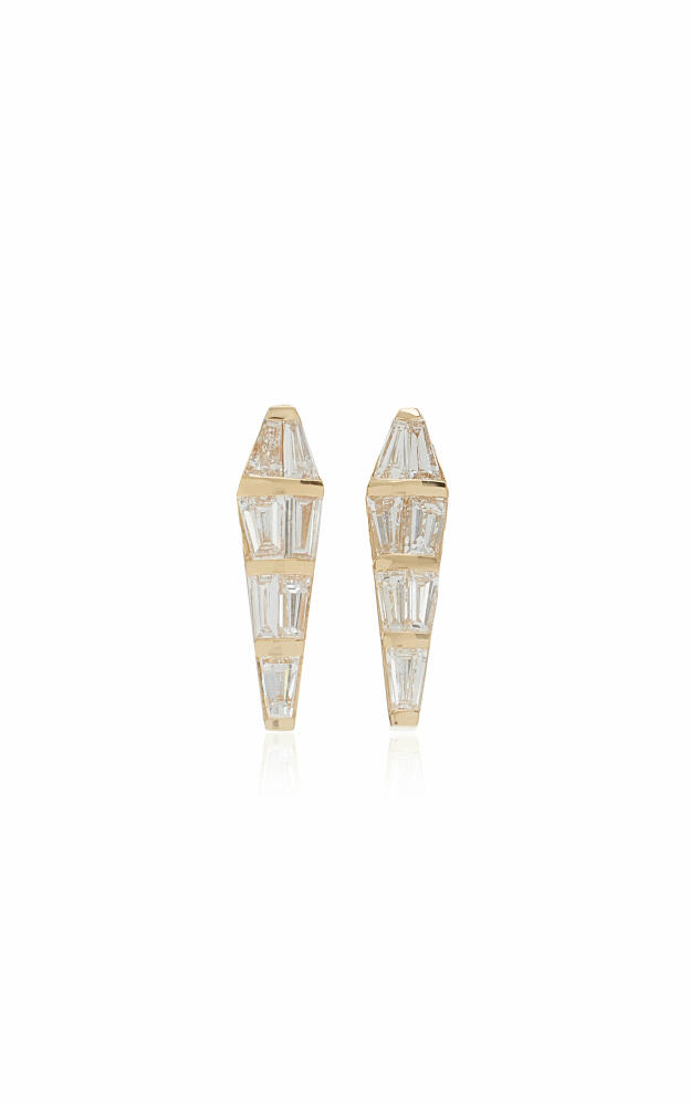 Nikos Koulis - Large Spectrum 18K Gold Diamond Stud Earrings - Gold - Gifts For Her Cover