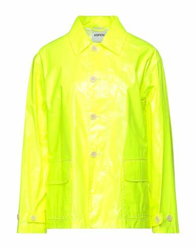 Aspesi Woman Jacket Yellow Cotton, Polyurethane Cover