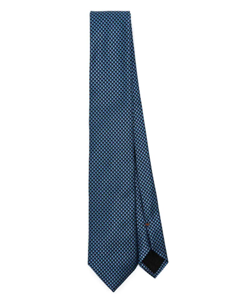 Zegna silk tie - Blue Cover