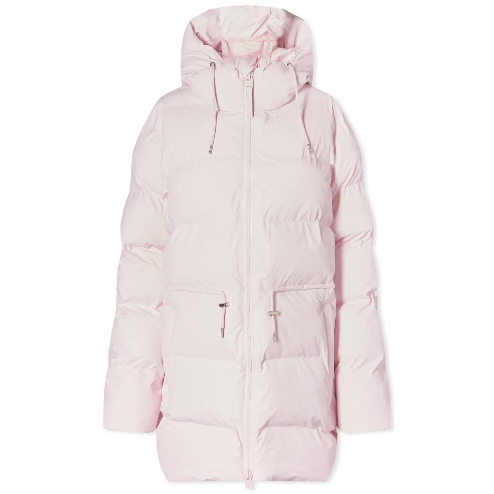 Rains Women's W Alta Puffer Parka Jacket in Candy Cover