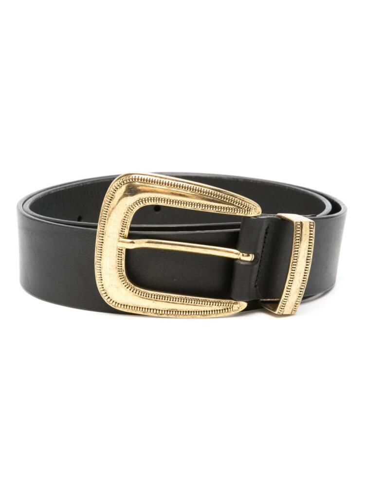 Magda Butrym buckled leather belt - Black Cover