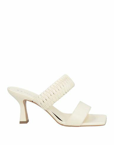 Marc Ellis Woman Sandals Cream Leather Cover