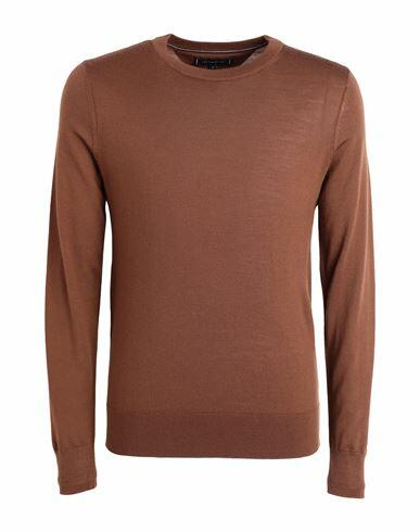 Tommy Hilfiger Man Sweater Brown Merino Wool Cover