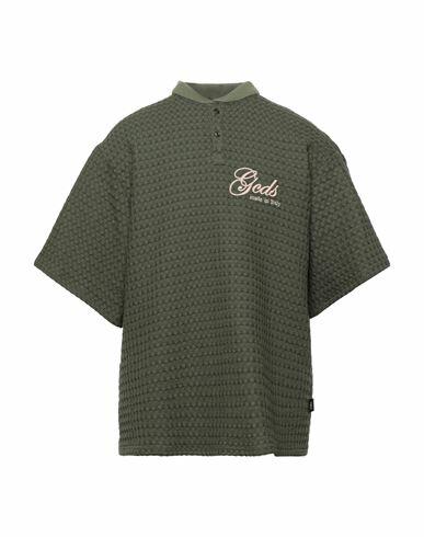 Gcds Man T-shirt Green Cotton Cover