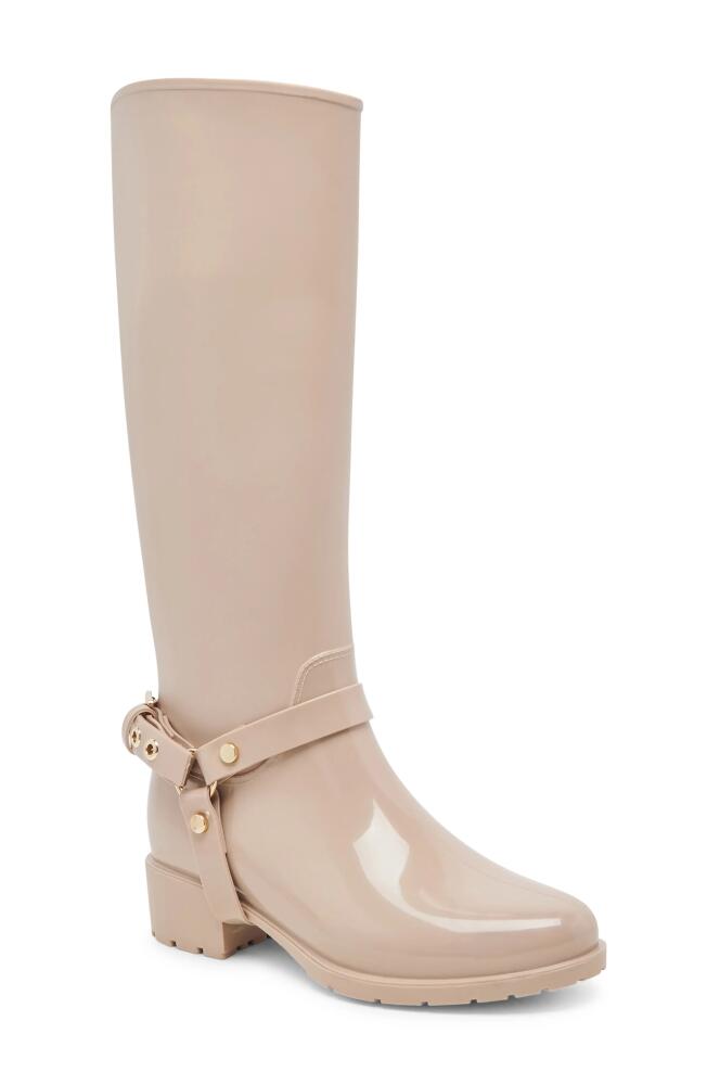 Dolce Vita Cloudy H₂O Waterproof Knee High Boot in Dune Patent Stella H2O Cover