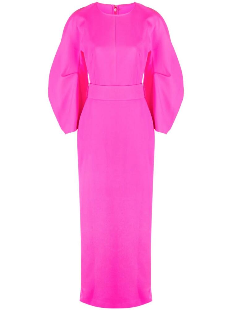 Solace London Allegra puff-sleeved maxi dress - Pink Cover