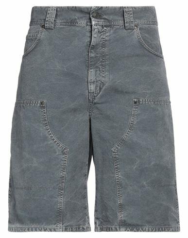 Msgm Man Shorts & Bermuda Shorts Grey Cotton Cover