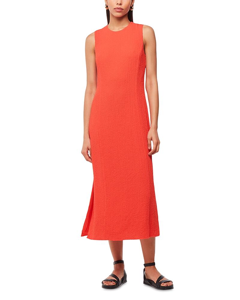 Whistles Erin Textured Midi Dress Cover