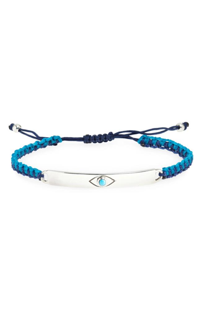 Caputo & Co. Men's Evil Eye Macramé Bracelet in Turquoise Cover