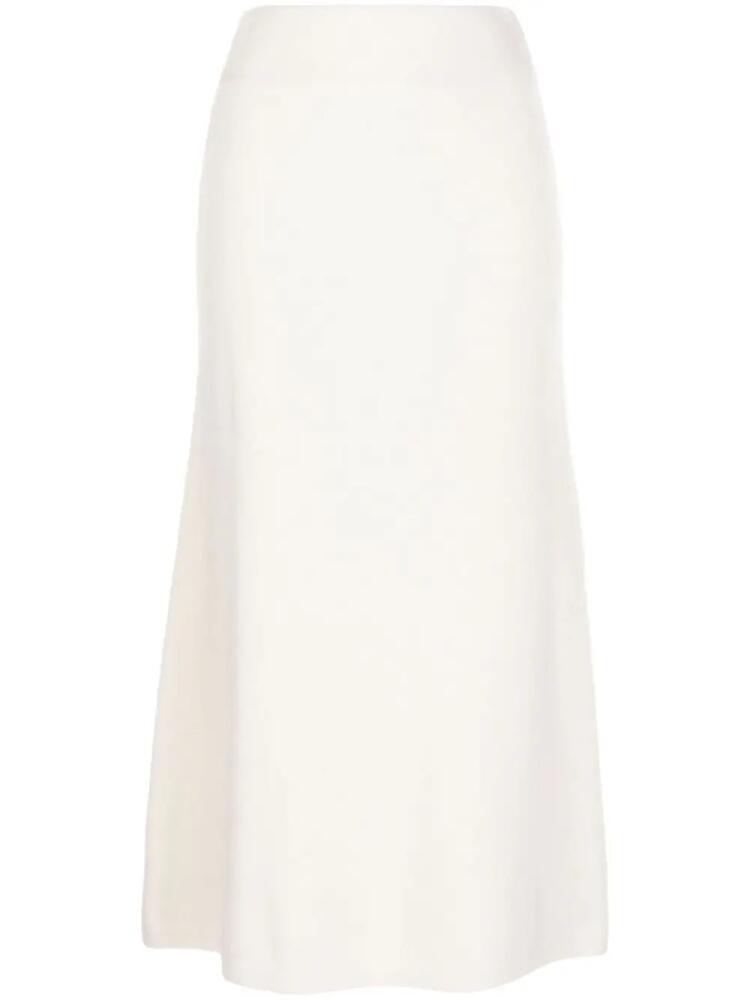 Lisa Yang cashmere midi skirt - White Cover