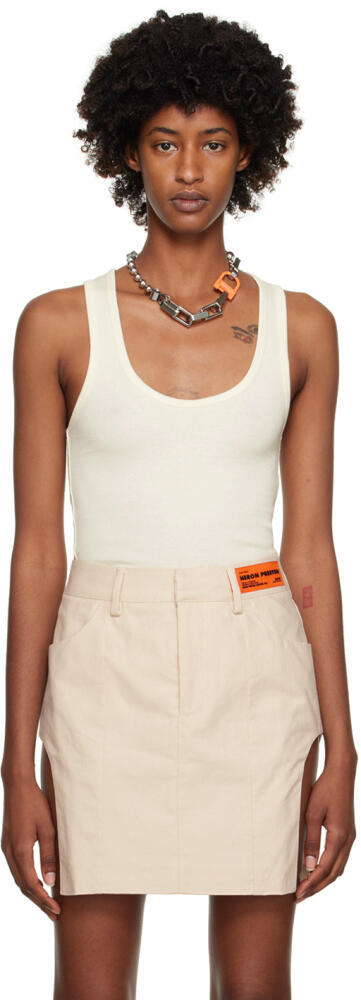 Heron Preston White Patch Tank Top Cover