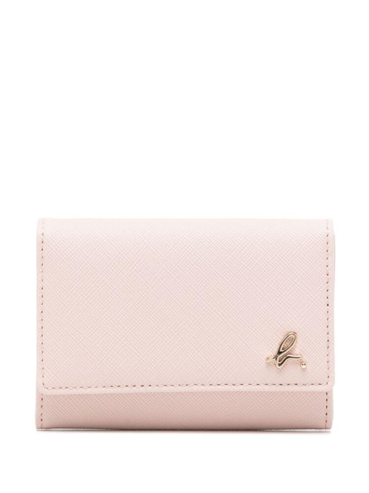 agnès b. leather coin case - Pink Cover